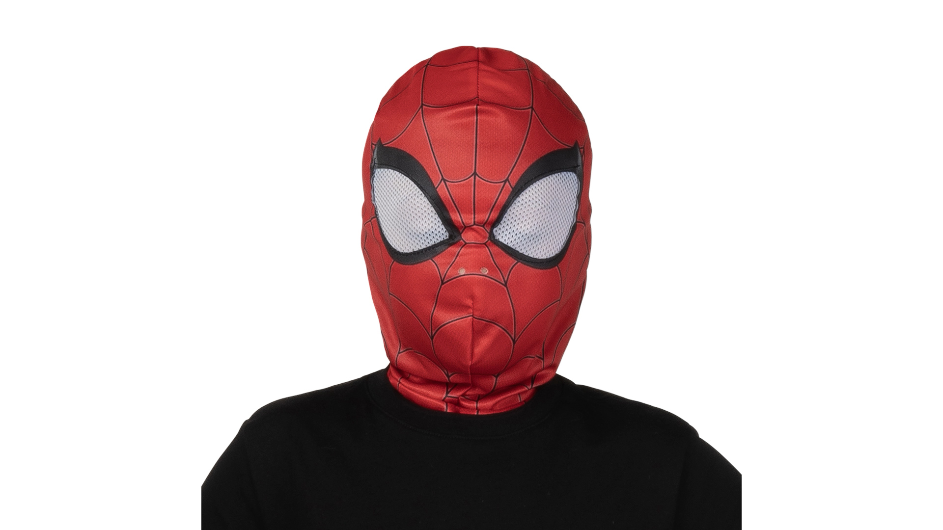 JWC1332 Spiderman Fabric Mask Youth 360 GIF Rotation